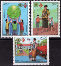 ZAYIX Laos 1184-1186 MNH International Year of the Family 100123S145 - £4.47 GBP