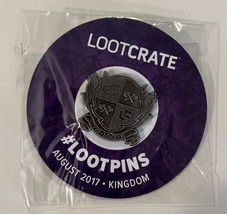 Lootcrate Exclusive August 2017 Kingdom Crest Pin New In Package - £4.65 GBP