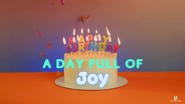 Ecard for Birthday - Title: A Day Full of Joy - $36.83 MXN