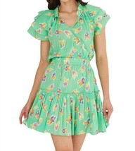 Alivia Victoria Dress In Bouncing Buds Lime - £88.20 GBP