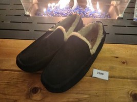 UGG Men&#39;s Ascot Slippers 1101110 Shoes Sheepskin Suede Sz 17.0 - £42.64 GBP