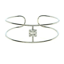 Fine Diamond Bracelet 0.65ct Emerald cut Diamonds 18K White Gold G VS1 Bracelet - £2,087.80 GBP