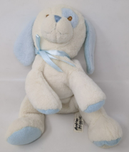 Toys R Us Animal Alley My First Puppy Blue Ears Patch White Plush Dog 10&quot; 2009 - £15.24 GBP