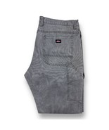 Dickies Carpenter Pants Canvas Work Faded Gray Dungarees Grunge Utility ... - £16.75 GBP