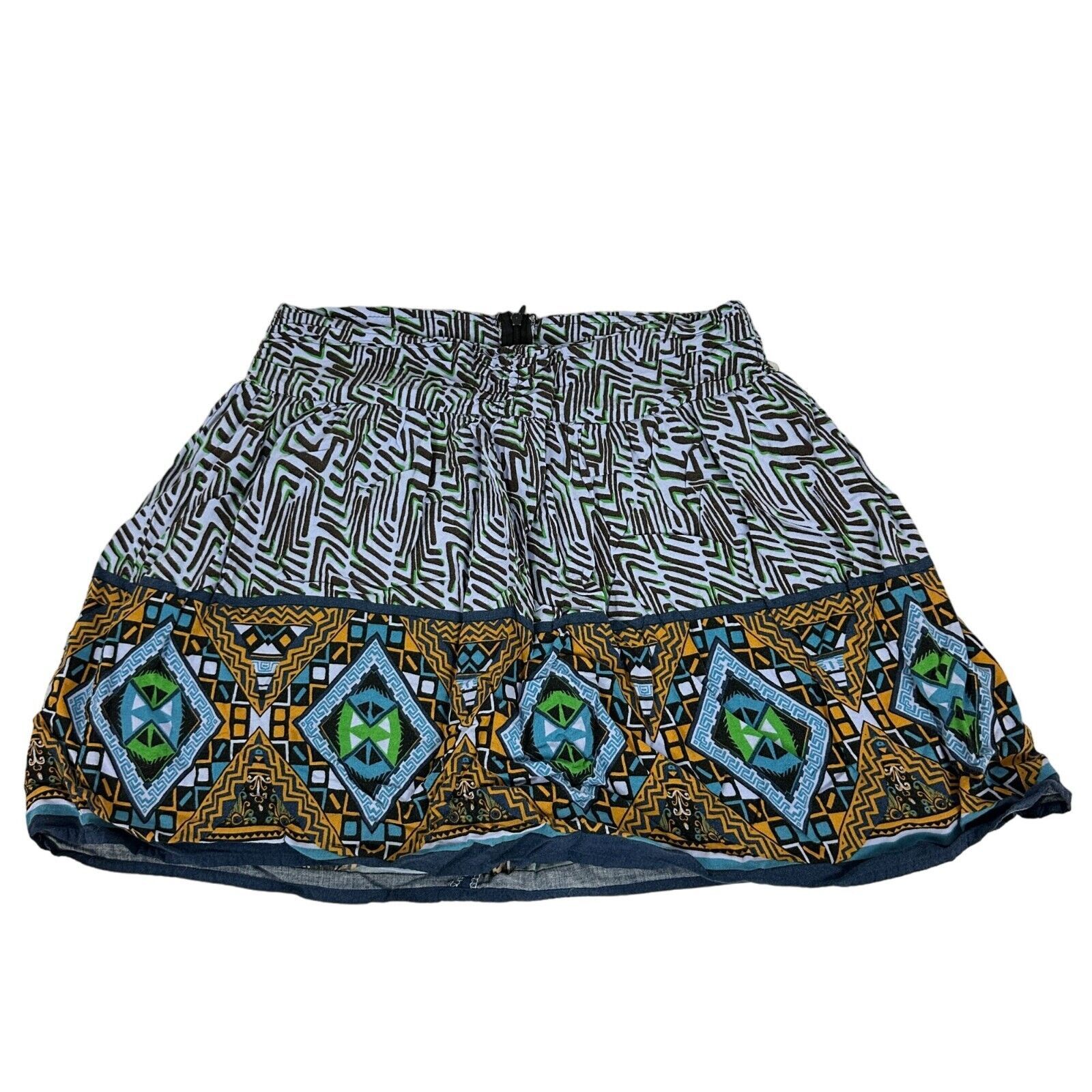 Forever 21 Women&#39;s Multicolor Geometric Print Skirt Size M - $14.00