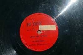 Jeffrey Clay 78rpm Single 10" Hi-Tone Records lade Spain I love you 1949 - $24.67 CAD