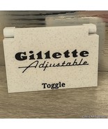 Gillette Toggle Safety Razor Case With Blade Bank: USA Made - $25.00