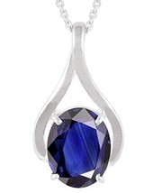 9.25 Ratti 8.00 Carat Saphir Bleu Nilam/Neelam Pierre Plaqué Argent... - $41.94