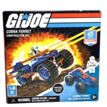 Hasbro G.I. Joe Cobra Ferret Kids Military Vehicle Construction Set 45 P... - £14.20 GBP