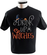 Funny Halloween Witch Drinking Drink Up Witches Hat Halloween Drink Up Witches - £13.54 GBP+