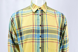 Vintage Gear By Van Heusen Long Sleeve Plaid Shirt Size L - £20.56 GBP