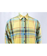 Vintage Gear By Van Heusen Long Sleeve Plaid Shirt Size L - $35.19 CAD