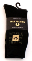 True Religion Assorted Crew Socks 2 in Package Men&#39;s Shoe Size  6-12.5  NWT - £31.06 GBP
