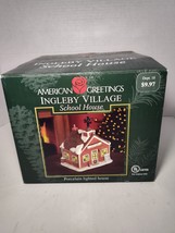 Vintage American Greetings Ingleby Village School House w/Box, Lighted, ... - $24.74
