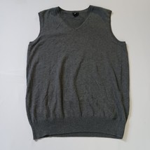 H&M RN#0101255 Men's Gray V-Neck Cotton Pullover Vest Size Medium image 10