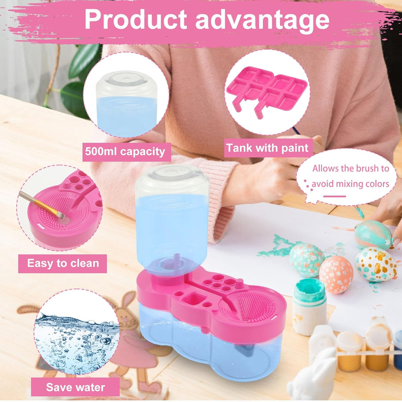 Paint Brush Cleaner with Paint Tray, Water Circulation, Brush Cleaner Painting T Item image 4