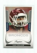 Von Miller (Denver Broncos) 2011 Panini Prestige Rookie Card #300 - £7.55 GBP