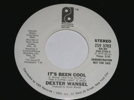 Dexter Wansel It&#39;s Been Cool Disco 45 Rpm Record Philadelpha Internation... - £10.21 GBP