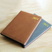 2024 PU Leather Journal A4 Notebook Lined Paper Writing Diary 352 Pages ... - £38.27 GBP