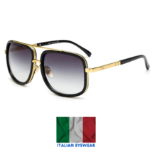 New Fashion Big Frame Sunglasses Men Square Metal Sun Glasses Women Retr... - $18.69