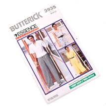 Butterick 3935 Essence Collection Sew Pattern Top Pants Uncut 1989 Petite 6 8 10 - $15.83