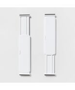 Brightroom Plastic Drawer Dividers Set of 2 White ABS Organizer 15.3in - €10,79 EUR