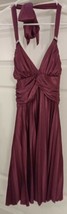 RAMPAGE  DRESS 7 RED  DIAMOND ACCENTS DRAPED FRONT PLEADED ZIP FLAW&quot; - $6.93