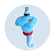Aladdin Vintage 2004 Disney Toy Action Figure: Genie, 4 in. - $12.90