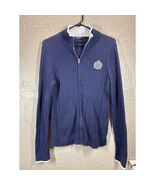 Lauren Ralph Lauren Sweater Cotton Full Zip Embroidered Logo Womens Size... - $693.54 MXN