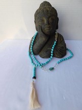 Blue Turquoise Light and Truth 108 Beads Japa Mala - £40.98 GBP