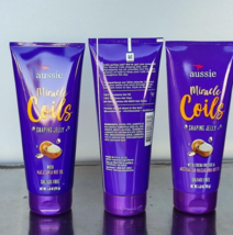 Lot of 3 Aussie Miracle Coils Sulfate Free Shaping Jelly with Cocoa Butter 6.8Oz - $25.34