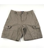 Chaps Cargo Shorts Mens 38 Beige Brown Khaki Pockets Above Knee Cotton - £9.01 GBP