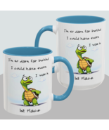 Funny Turtle Coffee Mug Slow But Steady 1st Place Humor Tea Cup Cute Jok... - €12,06 EUR+