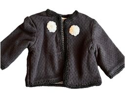Clothes Handmade Outfit 18" American Girl Dolls Black Sweater Jacket Velvet - $14.24