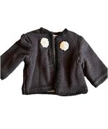 Clothes Handmade Outfit 18" American Girl Dolls Black Sweater Jacket Velvet - $14.24