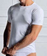 Men&#39;s crew neck half sleeve cotton bielastic shirt Navigare stretch - $10.90