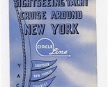 1940s Sightseeing Yacht Cruise Around New York Circle Line Brochure Phot... - $21.78