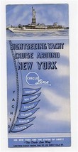 1940s Sightseeing Yacht Cruise Around New York Circle Line Brochure Phot... - $21.78