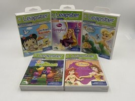 LOT OF 5 Leap Frog Leapster Game Cartridges - with Boxes Disney Nick Jr - £17.17 GBP