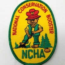 Conservation Booster Embroidered Patch Yellow 1970s National Campers Hikers - £11.83 GBP