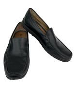 Ecco Moc Dip Classic Driving Loafers Shoes Black 41 7 Slip On - $59.00