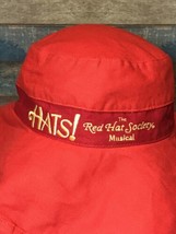 Hats! Red Hat Society The Musical SCALA Floppy Bucket Sun Cap 100% Cotton RARE - $61.99