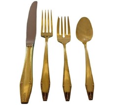 Formality by State House Sterling Silver Flatware Service 12 Set Gold 48 Pieces - £2,651.06 GBP