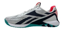 Reebok Men&#39;s Nano X1 Cross Trainer Sneakers White/Navy/Classic Teal FZ5680 - $76.50