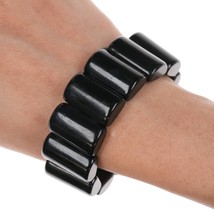 c1940&#39;s Bakelite Black stretch bracelet - $74.25