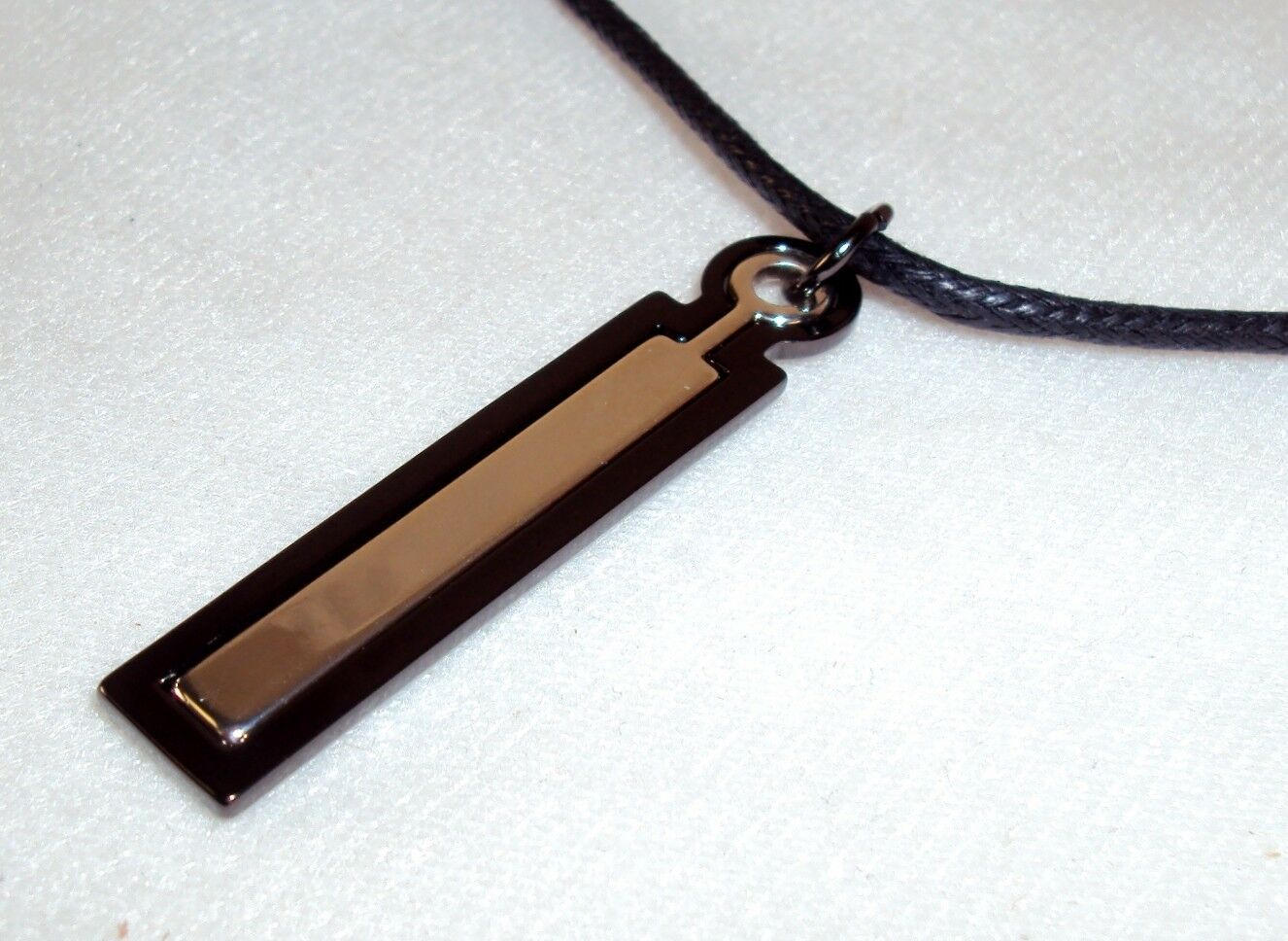 Necklace ~ GUESS   Dual Metal Pendant w/ Leather Cord With~NEW #5410030 - $8.82