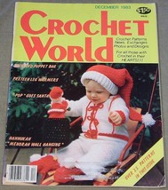 Crochet Pattern Book Crochet World December 1983 Adorable Santa Outfit for Baby - £17.01 GBP