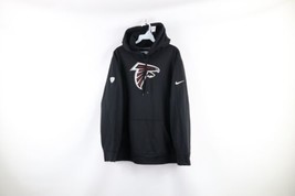 Nike NFL Mens Size Large Atlanta Falcons Football Hoodie Sweatshirt Black - $44.50
