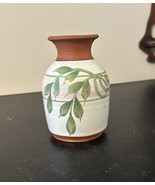 Vtg Emerson Creek Terracotta Pottery Vase, 1987, Bedford, VA 5 in EUC - $17.64 CAD