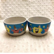 Vintage Spongebob Squarepants Set of (2) Small Ceramic Bowls, Viacom,(20... - $30.86 CAD